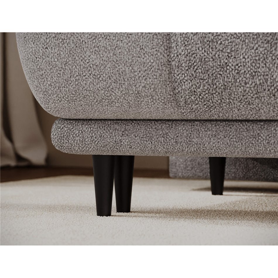 Sofa bed Elguavio, sleeping function, Paolli 04, grey, H97x210x91cm