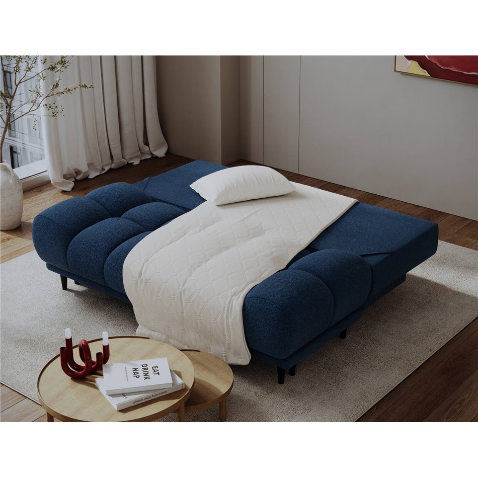 Sofa bed Elguavio, sleeping function, Paolli 40, blue, H97x210x91cm