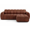 Corner sofa Efanito R, sleeping function, Jaffray 30, red, H105x288x200cm