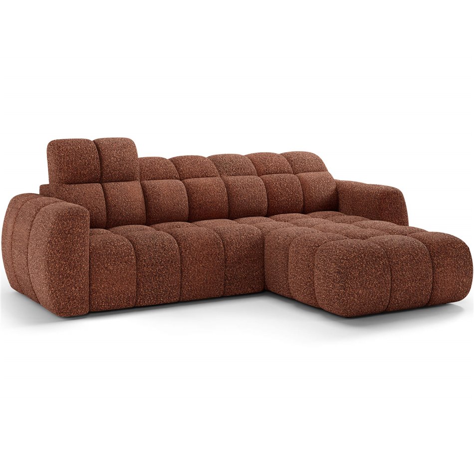 Corner sofa Efanito R, sleeping function, Jaffray 30, red, H105x288x200cm