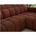 Corner sofa Efanito R, sleeping function, Jaffray 30, red, H105x288x200cm