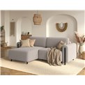 Corner sofa Elcossta L, sleeping function, Royal 18, boucle, beige, H95x244x154cm