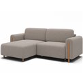 Corner sofa Elcossta L, sleeping function, Royal 18, boucle, beige, H95x244x154cm