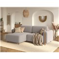 Corner sofa Elcossta L, sleeping function, Royal 18, boucle, beige, H95x244x154cm