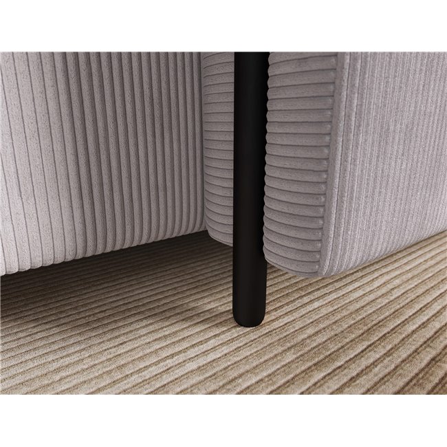 Corner sofa Elcossta R, sleeping function, Jarell 03, corduroy, grey, H95x244x154cm