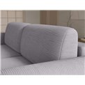 Corner sofa Elcossta R, sleeping function, Jarell 03, corduroy, grey, H95x244x154cm