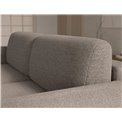 Corner sofa Elcossta R, sleeping function, Royal 20, boucle, brown, H95x244x154cm