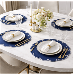 Placemat Palanga, blue, D38cm