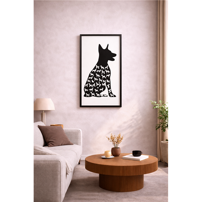Настенный декор Dog, H80x50cm