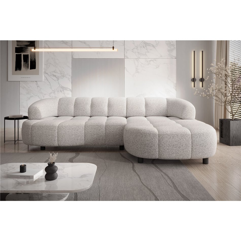 Sofa Welpa, right corner, H79x284x183cm, seat height 46cm