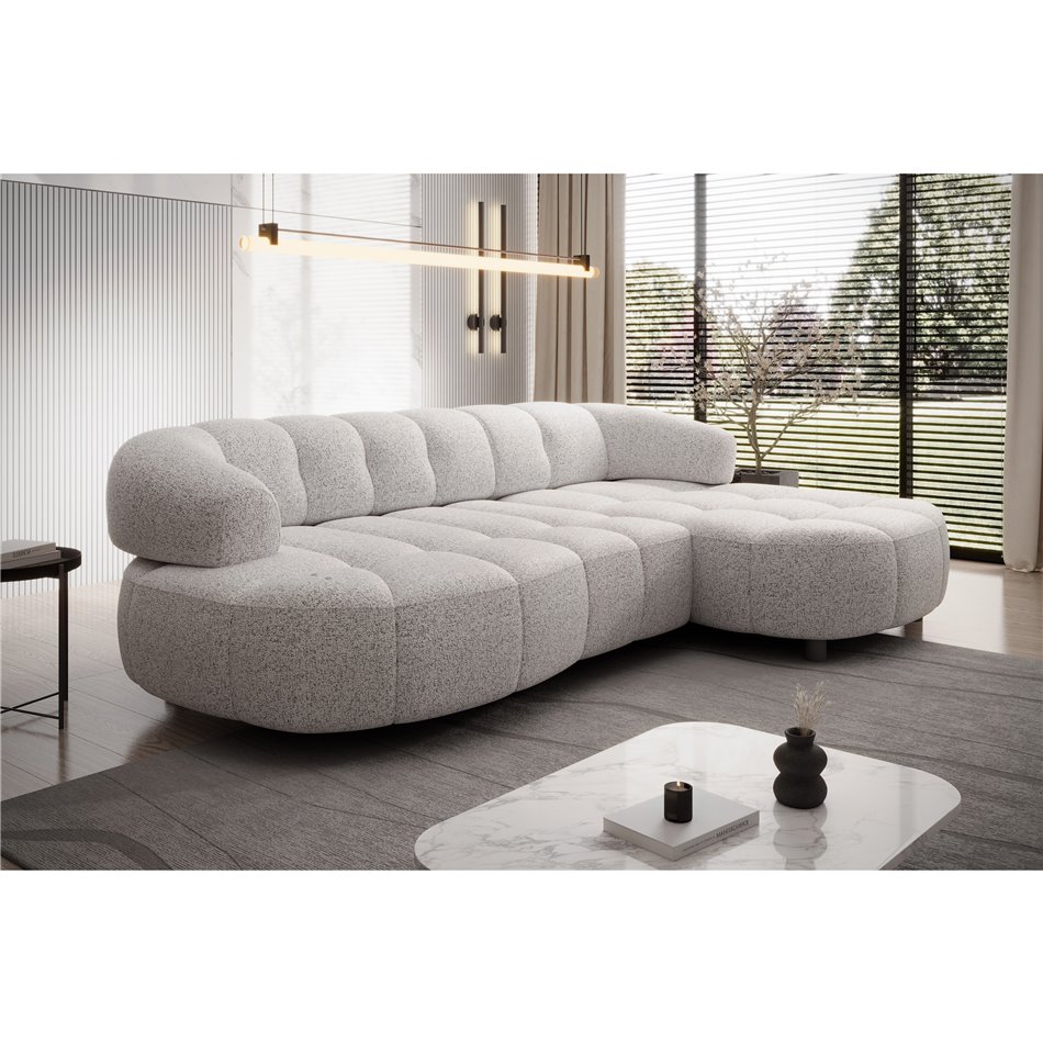 Sofa Welpa, right corner, H79x284x183cm, seat height 46cm