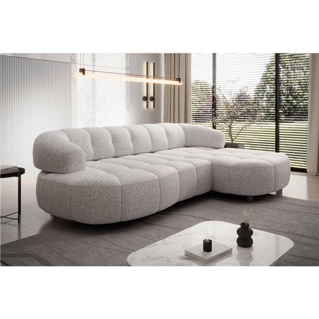 Sofa Welpa, right corner, H79x284x183cm, seat height 46cm