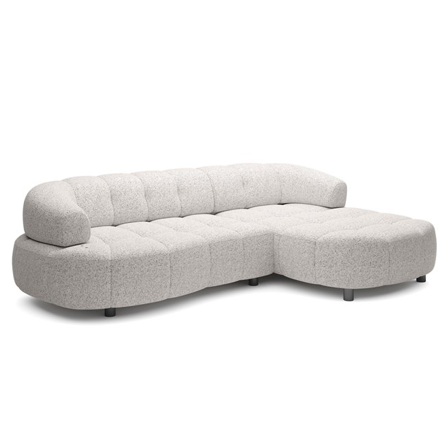 Sofa Welpa, right corner, H79x284x183cm, seat height 46cm