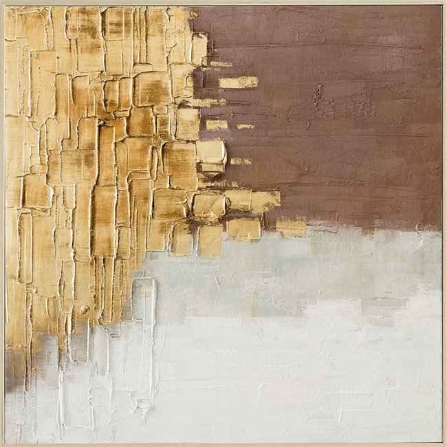 Картина на холсте Flying Gold, 100x100cm