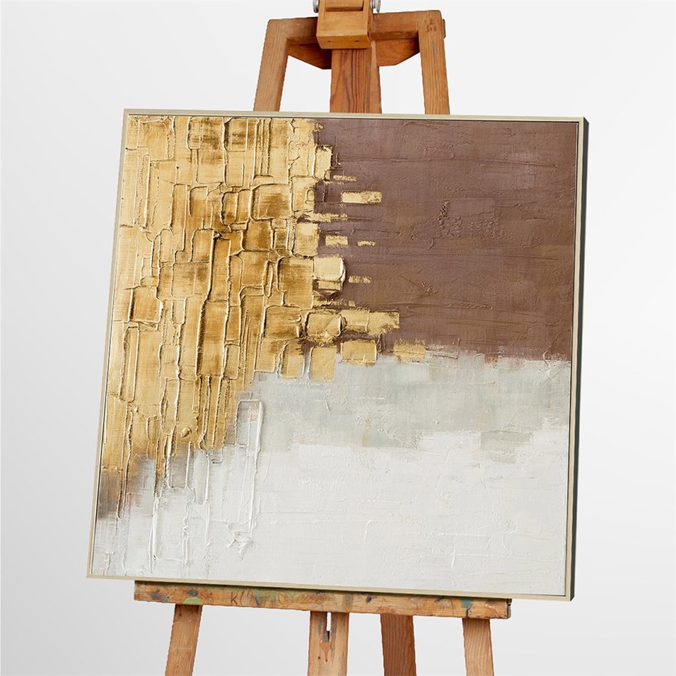 Картина на холсте Flying Gold, 100x100cm