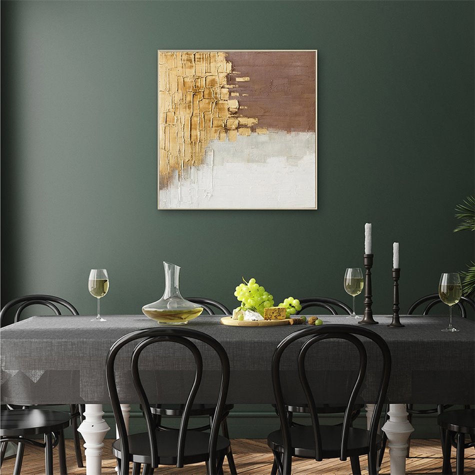 Картина на холсте Flying Gold, 100x100cm