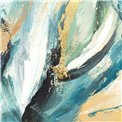 Картина маслом Abstract Mountains, 70x180cm