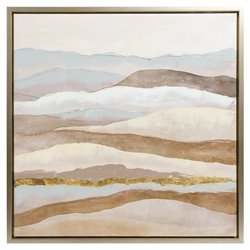 Картина маслом Abstract Wawes In Natural Tones, 80x80cm