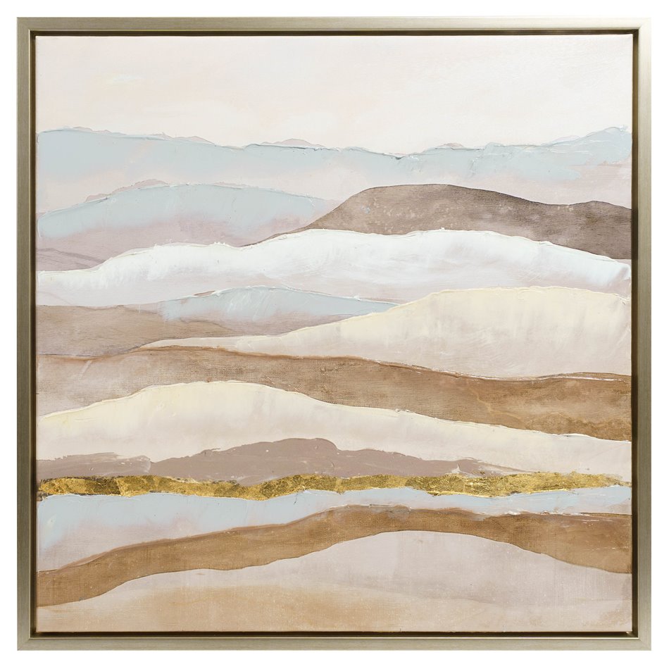 Картина маслом Abstract Wawes In Natural Tones, 80x80cm