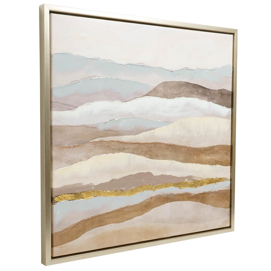 Картина маслом Abstract Wawes In Natural Tones, 80x80cm