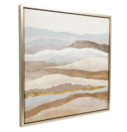 Картина маслом Abstract Wawes In Natural Tones, 80x80cm