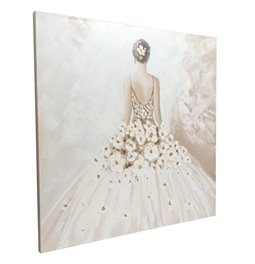 Eļļas glezna Back View of a Beauty, 100x100cm