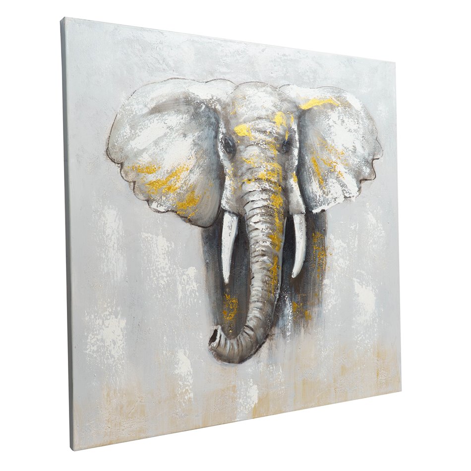 Картина маслом Big Elephant, 100x100cm