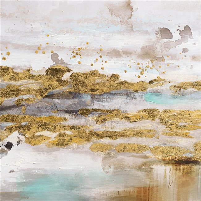 Картина маслом Golden Powder III, 75x100cm