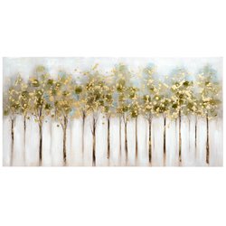 Картина маслом Golden Trees, 120x60cm
