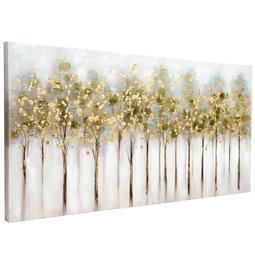 Eļļas glezna Golden Trees, 120x60cm