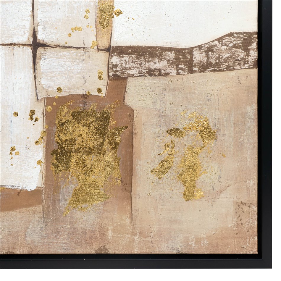 Oil paiting Shades Of Gold And Sand II, 80x80cm