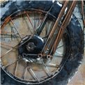 Настенный декор Black Motocycle, металл, 140x70cm