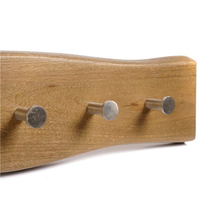 Wall hanger Safora, mango wood/metal, H13x80x6cm