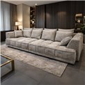 Sofa Wetiga, electrically extendable, H88x302x136cm, seat height 44cm