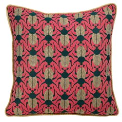 Decorative pillowcase Beetles 12, with trim, 45x45cm