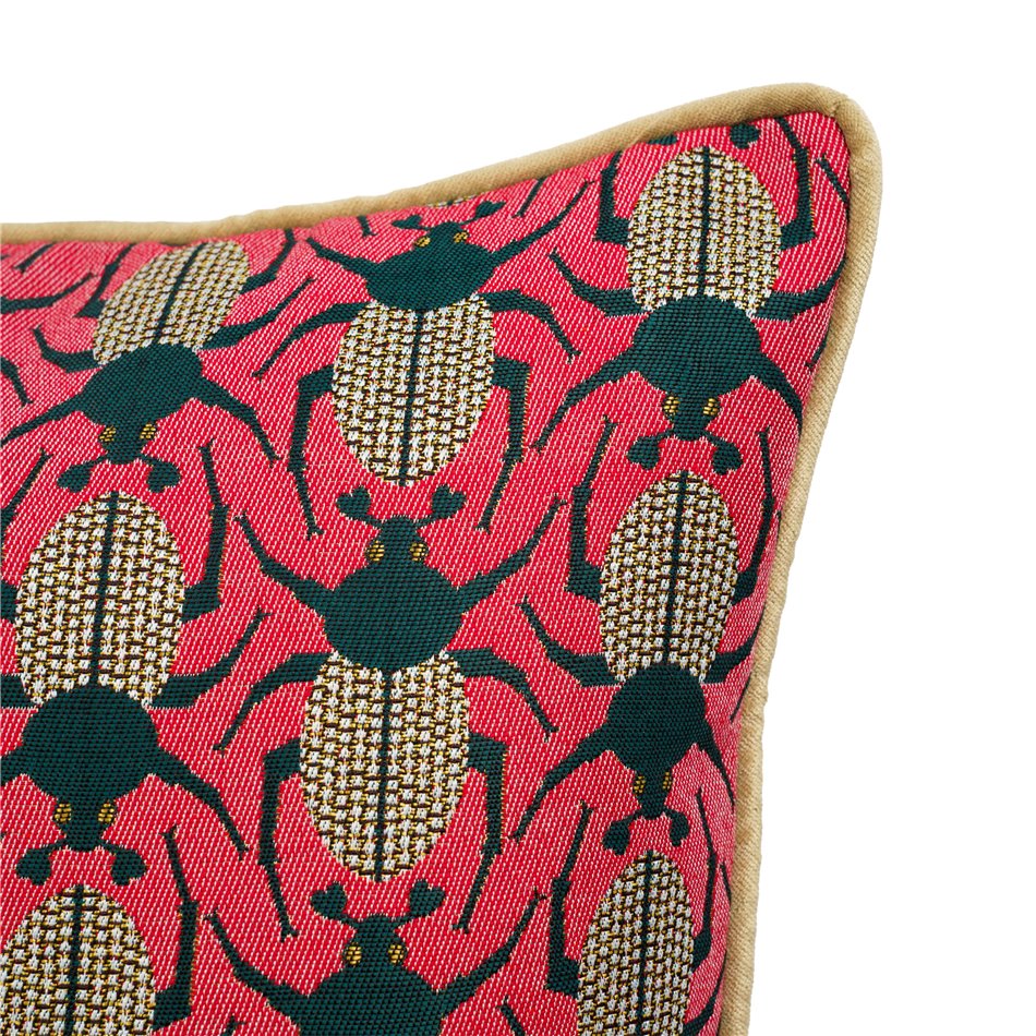 Decorative pillowcase Beetles 12, with trim, 45x45cm