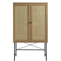 Cabinet Usakola, natural color, MDF, H135x80x40cm