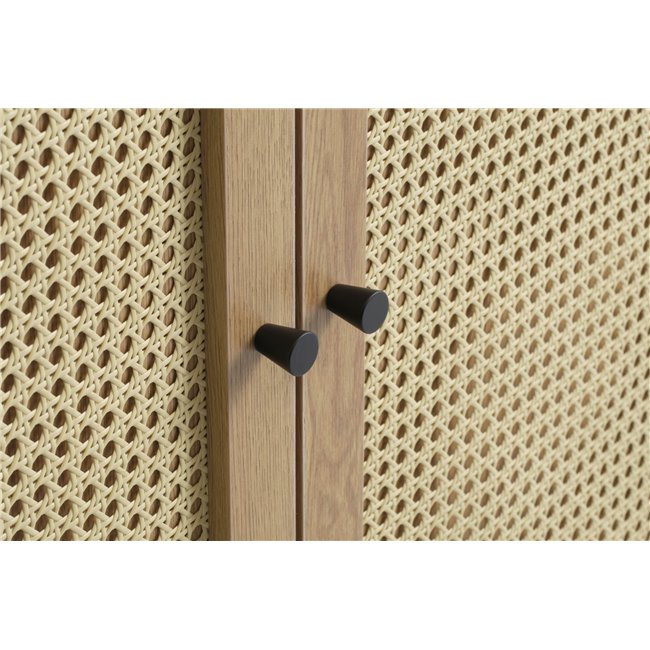 Cabinet Usakola, natural color, MDF, H135x80x40cm