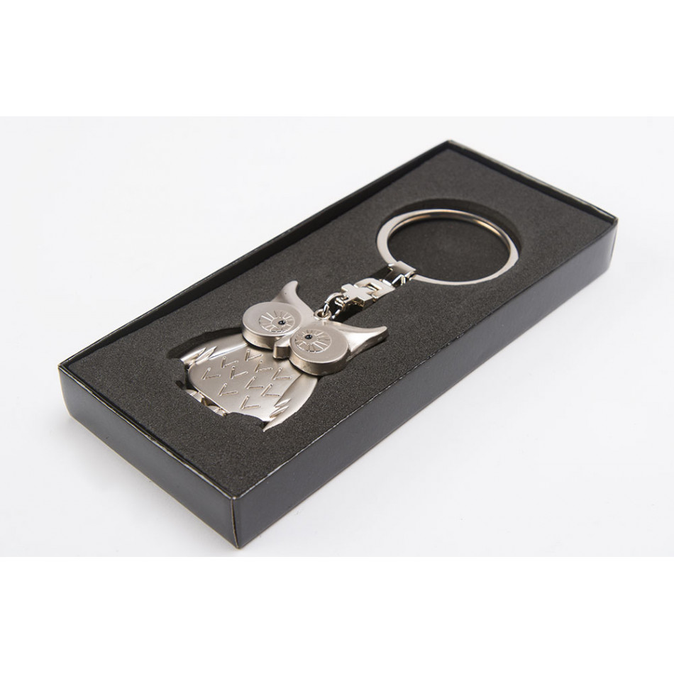 Keychain Owl, metal, 10cm