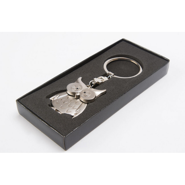 Keychain Owl, metal, 10cm