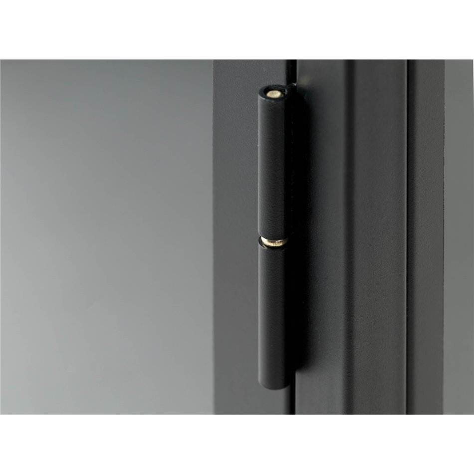 ТВ столик Ukarmel, черный, сталь/закаленное стекло, H52х132х40см