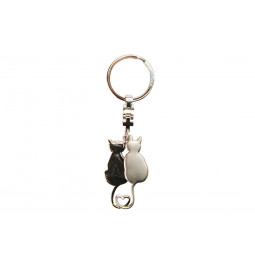 Atslēgu piekariņš Katzenliebespaar, metāla, 10cm