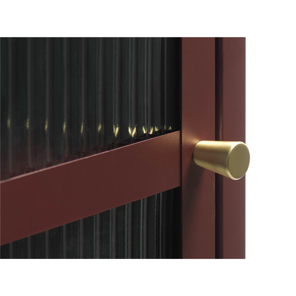 Витрина Unbronk, темно-тонированная, металл/сталь/стекло, H160х58х40см