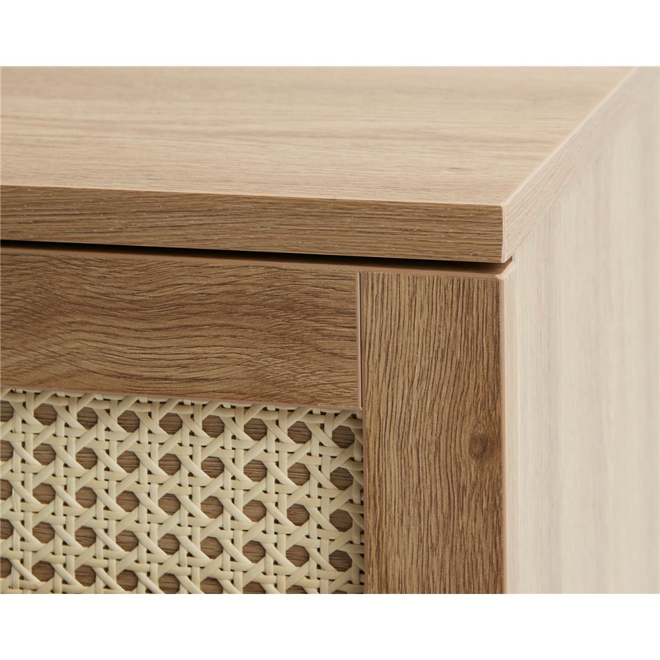 Комод Usakola, натурального цвета, MDF/металл, H75х80х40см