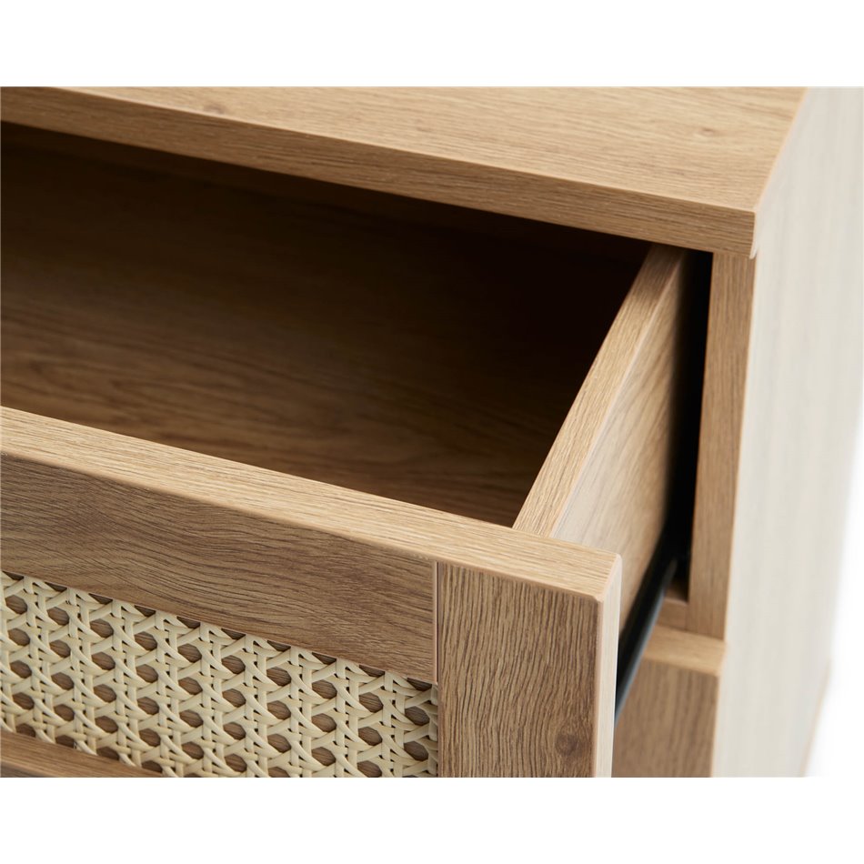 Комод Usakola, натурального цвета, MDF/металл, H75х80х40см