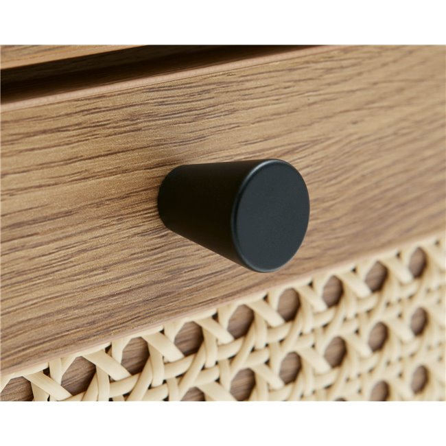 Комод Usakola, натурального цвета, MDF/металл, H75х80х40см