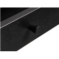 Office table Usakola, black, MDF/metal, H76x120x60cm