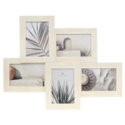 Foto frame Anaya x5, beige, 10x15 photograph, 48.4x38.2x3cm