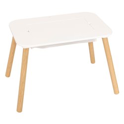 Children's table BULDY BRIK, MDF/pine wood legs, 68.5x46.5cm H43cm