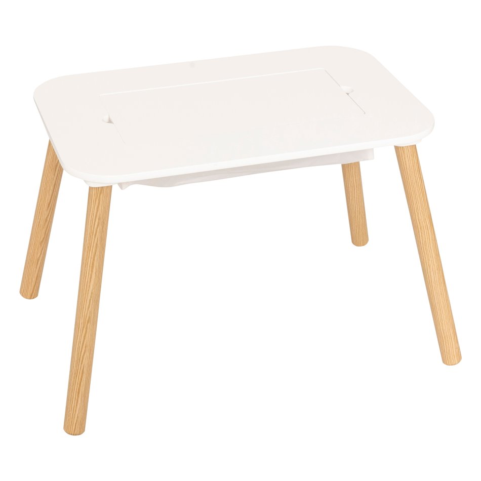 Children's table BULDY BRIK, MDF/pine wood legs, 68.5x46.5cm H43cm